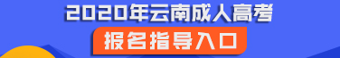 2020年云南成人高考報名報考網址匯總！