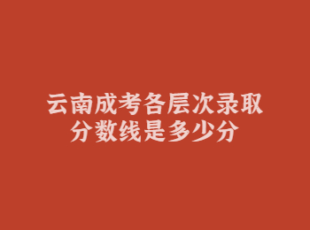 云南成考錄取分數線